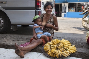 Prodavačka banánů